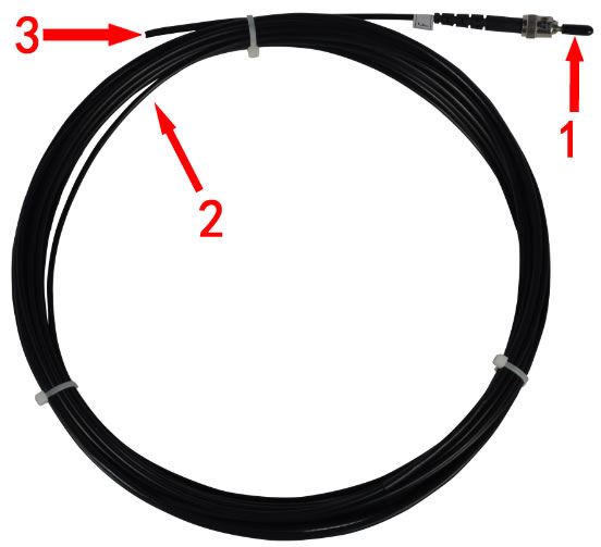 熒光式光纖感溫探頭(圖1) 光纖傳感器探頭